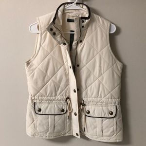 Ralph Lauren cream vest